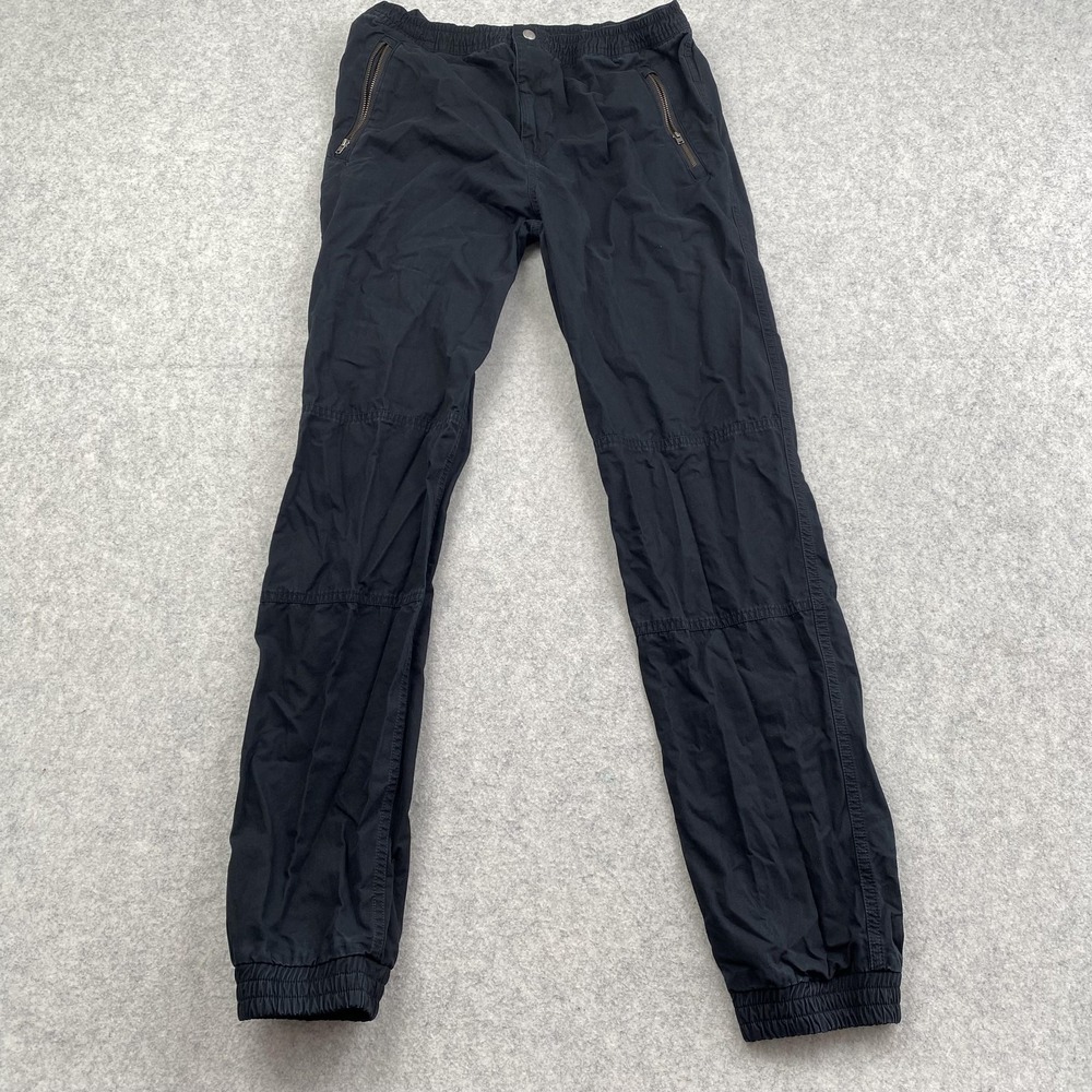 Polo Ralph Lauren Pants Youth XL 28x29 Black Joggers Elastic Waist 18-20 Cotton